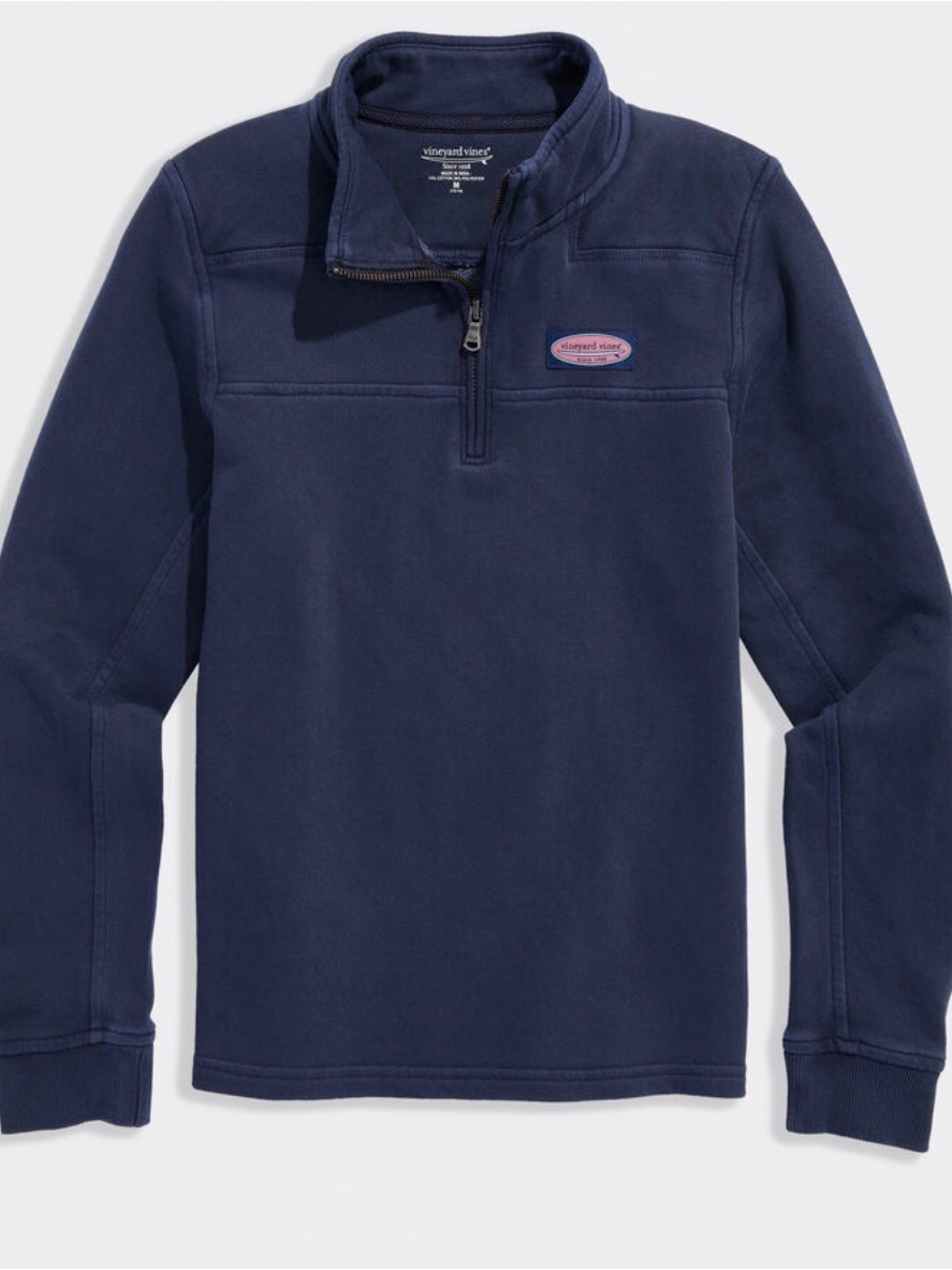 Vineyard Vines Kids Navy Half-Zip Pullover Sweatshirt